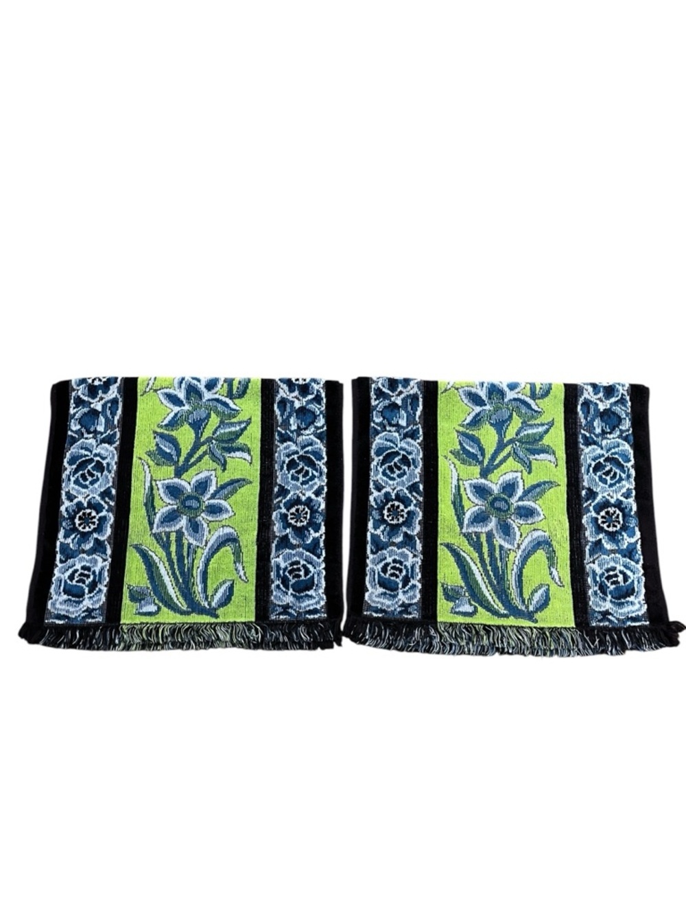 Vintage 70’s Fieldcrest Retro Floral Set Of 2 Towels